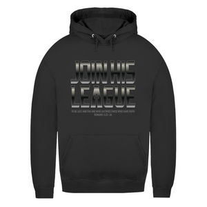 Damen Hoodie join his league romans 3:25-26