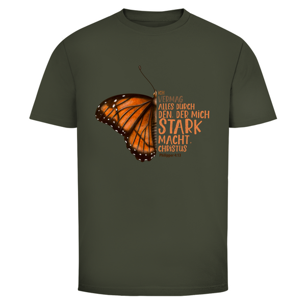 Herren T-Shirt der mich stark macht schmetterling