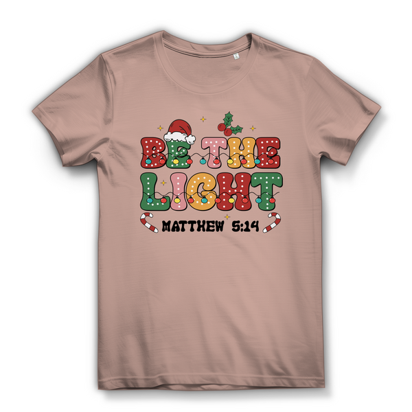 Damen Bio T-Shirt be the light matthew 5:14