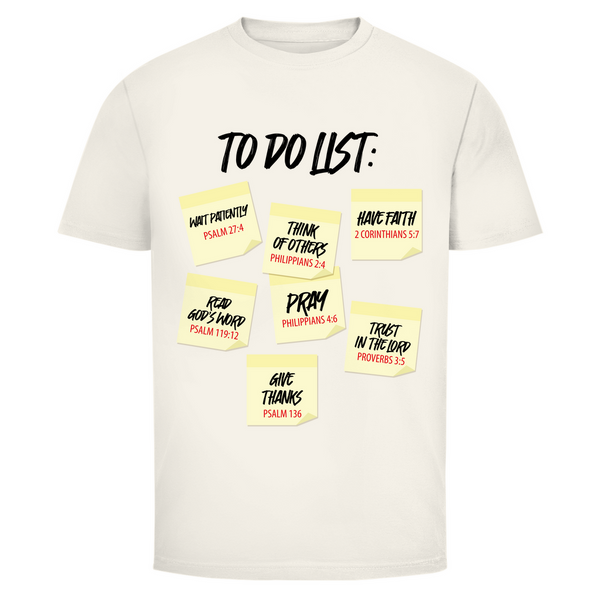 Herren T-Shirt to do list