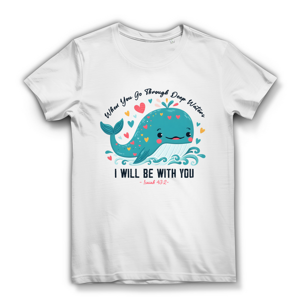 Damen Bio T-Shirt Deep Waters Isaiah 43:2