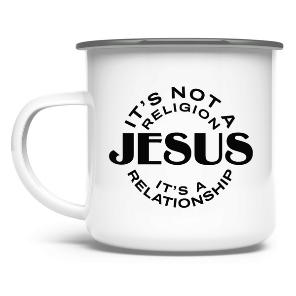 Emaille Tasse jesus its a relationship