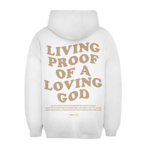 Unisex Oversize Hoodie a loving god 1 john 4:9-10