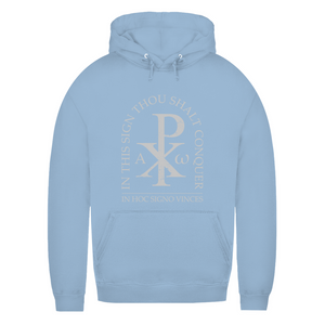 Damen Hoodie in hoc signo vinces Christogramm