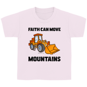 Kinder T-Shirt faith can move mountains matthew 17:20