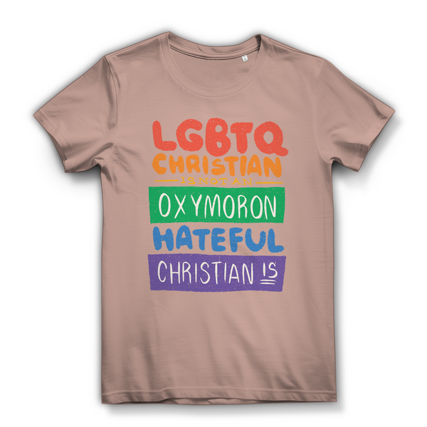 Damen Bio T-Shirt lgbtq christian