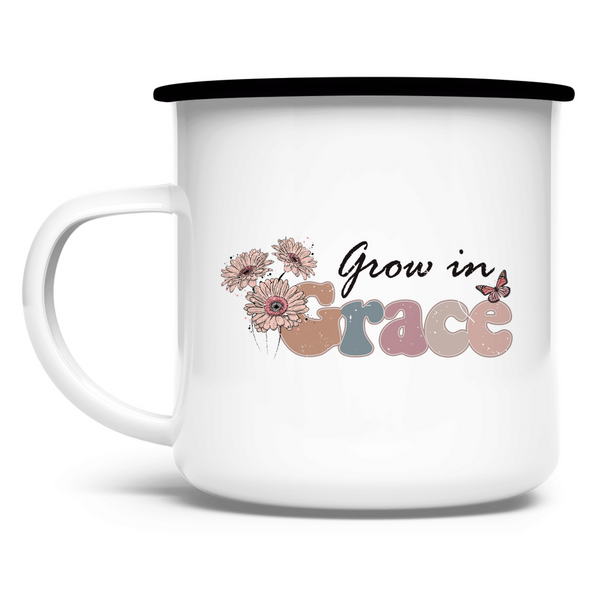 Emaille Tasse grow in grace