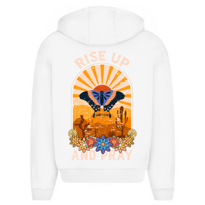 Oversize Zipper Hoodie rise up and pray
