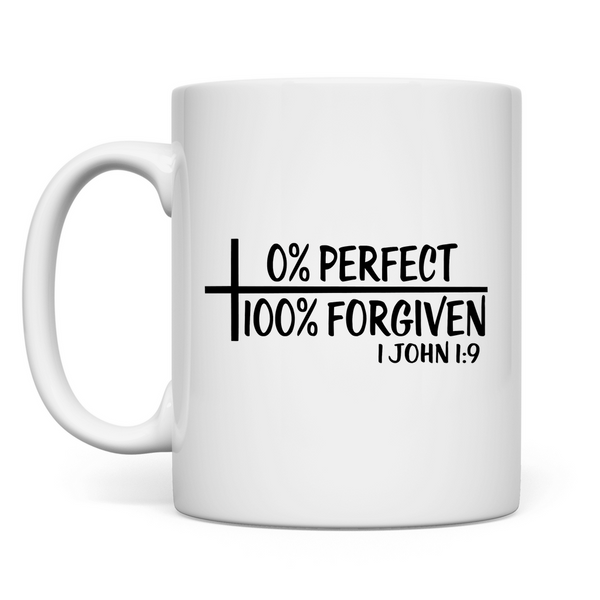 Tasse 100% forgiven 1 john 1:9