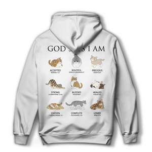 Damen Hoodie god says i am accepted romans 15:7