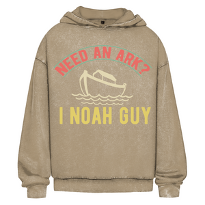 Oversize Washed Hoodie need an ark i noah guy