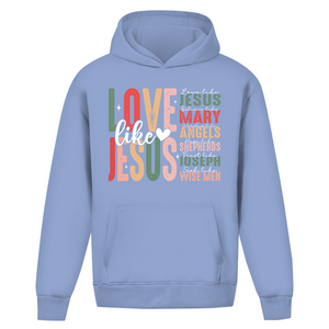 Oversize Hoodie Ohne Kordel love like jesus