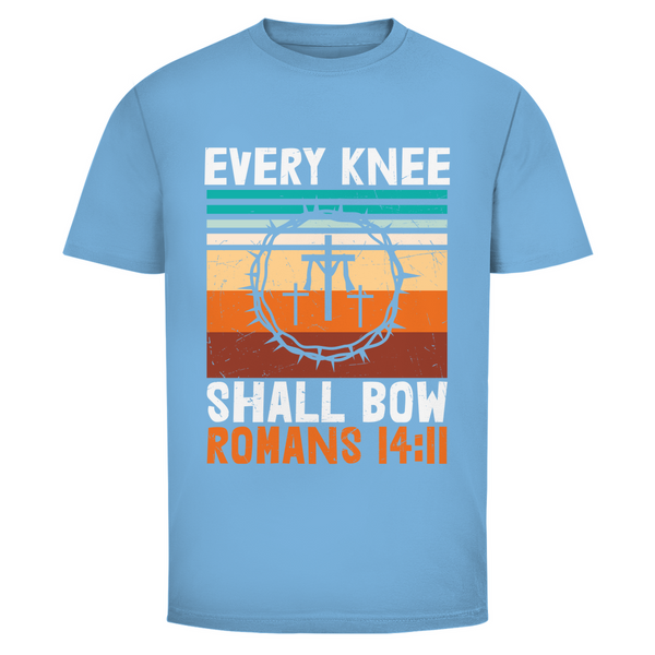 Herren T-Shirt every knee shall bow romans 14:11