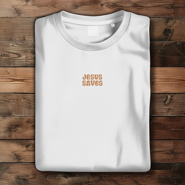 Damen Bio T-Shirt jesus saves john 3:16-17