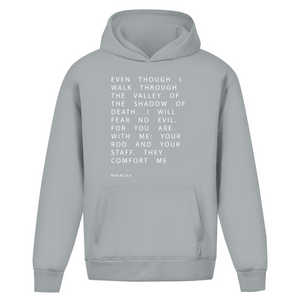 Oversize Hoodie Ohne Kordel i will fear no evil psalm 23:4