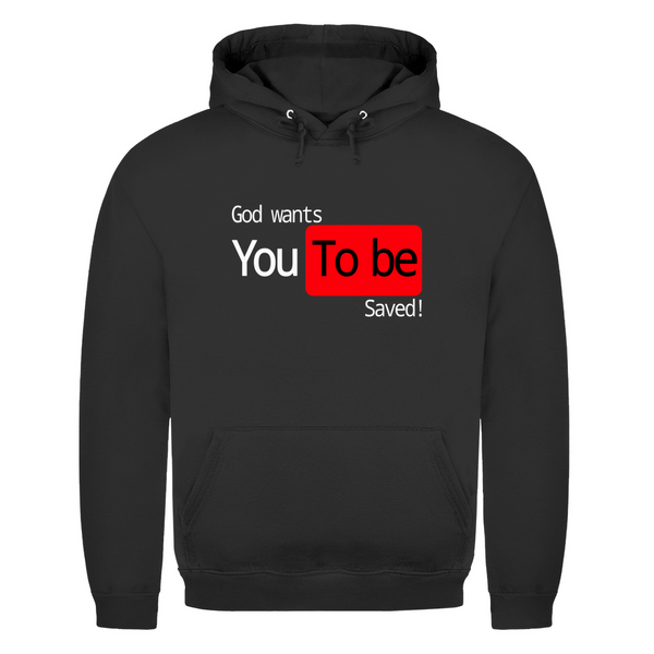 Herren Hoodie god wants you to be saved