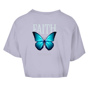 Damen Oversize Crop Top if you have faith