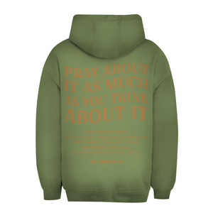 Unisex Oversize Hoodie pray about it philippians 4:6-7