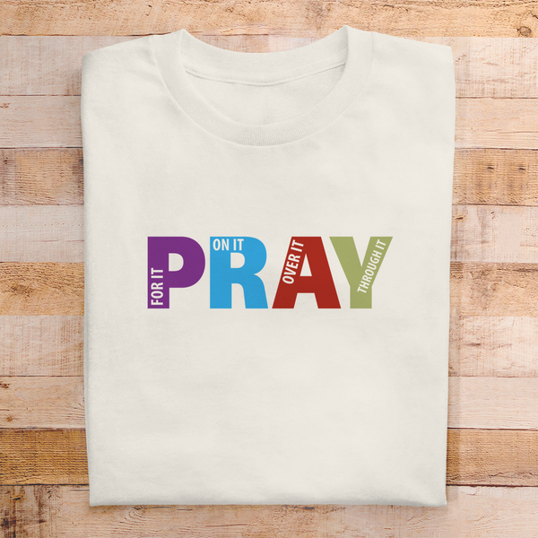 Herren T-Shirt pray on it