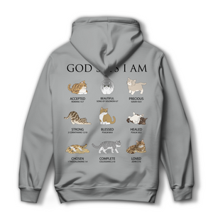 Damen Hoodie god says i am accepted romans 15:7