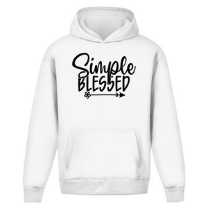 Oversize Hoodie Ohne Kordel simple blessed
