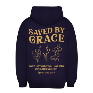 Unisex Oversize Hoodie saved by grace ehpesians 2:8-9