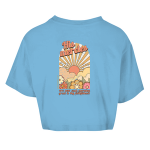 Damen Oversize Crop Top great is thy faithfulness lamentations 3:23