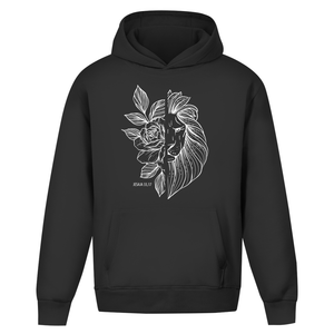 Oversize Hoodie Ohne Kordel Blume Löwe jesaja 33,17