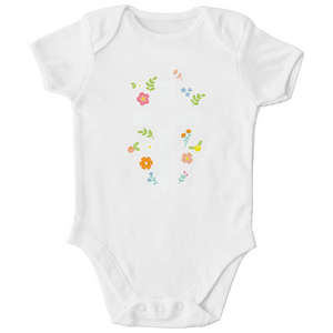Kinder Bio Body Kreuz Blumen