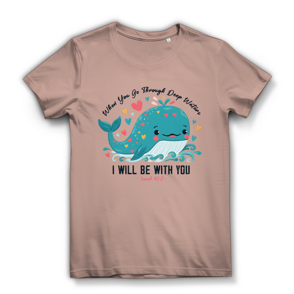 Damen Bio T-Shirt Deep Waters Isaiah 43:2