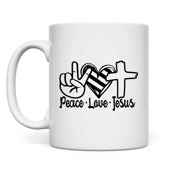 Tasse peace love jesus