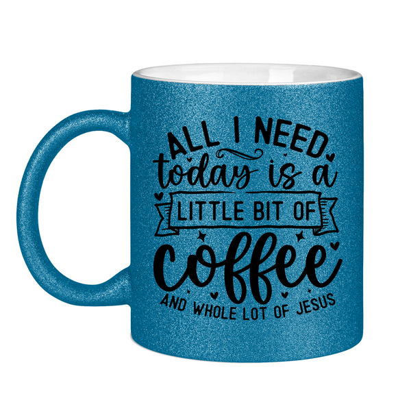 Glitzertasse coffee and whole lot of jesus