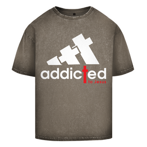 Oversize Washed T-Shirt addicted to jesus