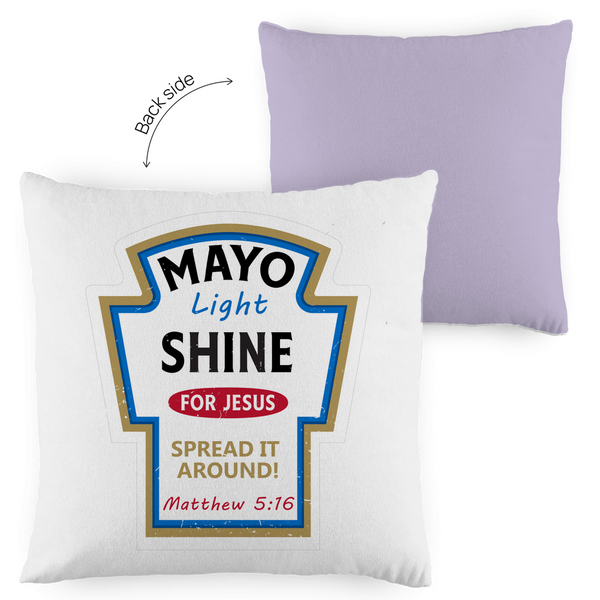 Kopfkissen zweifarbig mayo light shine Matthew 5:16