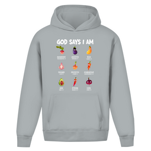 Oversize Hoodie Ohne Kordel god says i am handsome