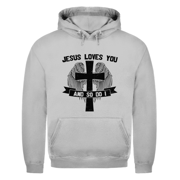 Herren Hoodie jesus loves you and so do i