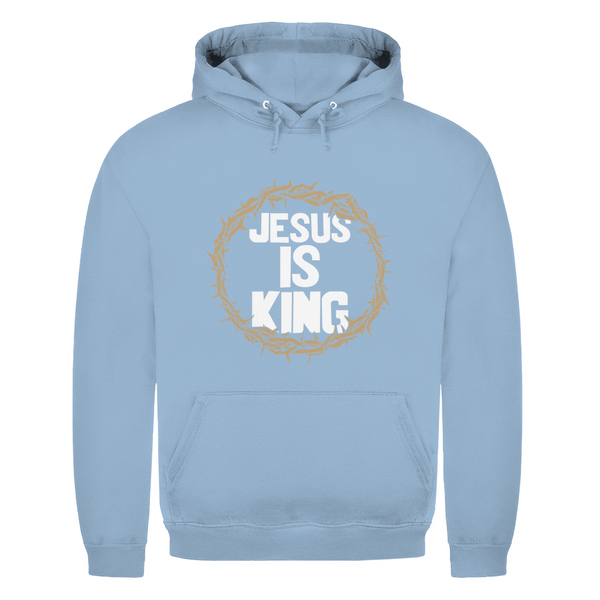 Herren Hoodie jesus is king dornenkrone