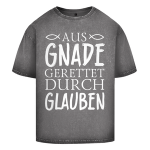 Oversize Washed T-Shirt aus gnade gerettet