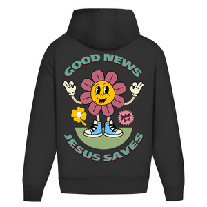 Oversize Hoodie Ohne Kordel good news jesus saves