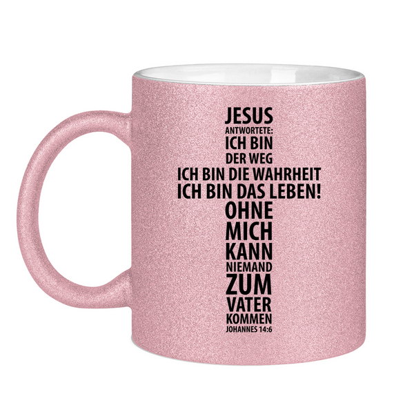 Glitzertasse jesus antwortete