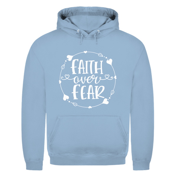 Herren Hoodie faith over fear