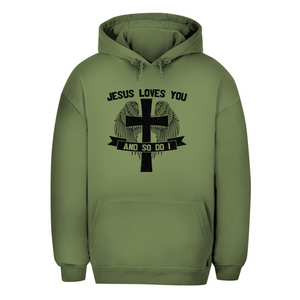 Unisex Oversize Hoodie jesus loves you and so do i