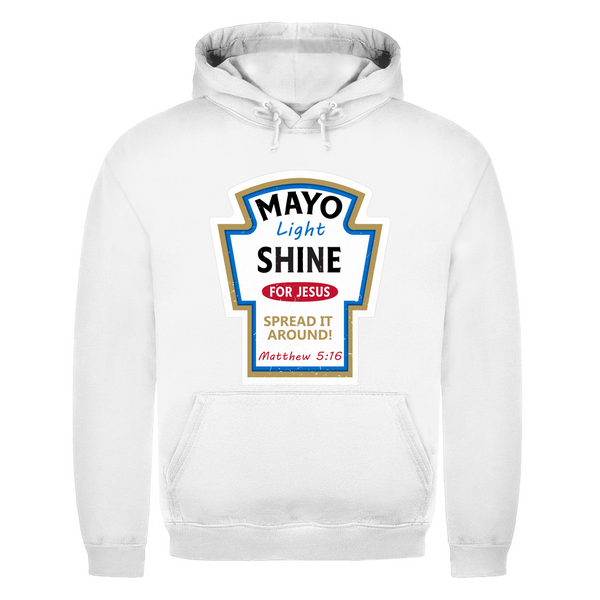 Herren Hoodie mayo light shine matthew 5:16