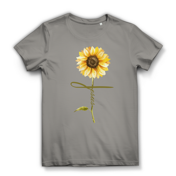 Damen Bio T-Shirt jesus sonnenblume