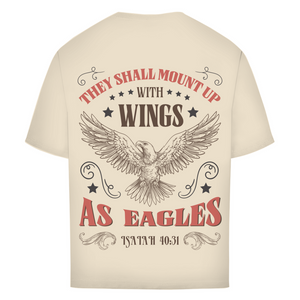 Oversize T-Shirt mount up with wings isaiah 40:31