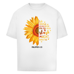 Oversize T-Shirt christus der mich stark macht philipper 4.13