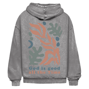 Oversize Washed Hoodie god is good all the time