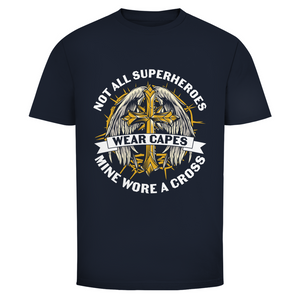 Herren T-Shirt mine superheroes wore cross