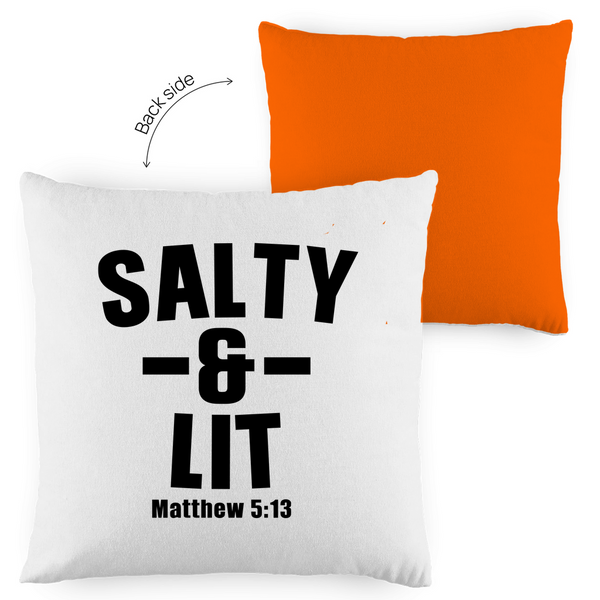 Kopfkissen zweifarbig salty and lit matthew 5:13