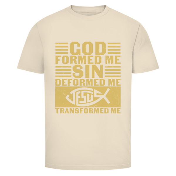 Herren T-Shirt god formed me